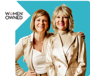 Gwen and Kristi Gage with WBENC logo